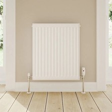 Flomasta Type11 Single Panel Radiator White 400x600mm Heating Convector Slim New
