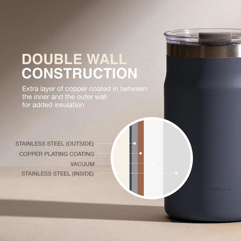 LocknLock Metro Mug Premium 18/8 Stainless Steel Double Wall Insulated - Image 4 of 4