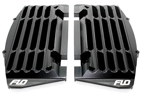 Soportes de radiador de alto flujo Flo Motorsports - negro FLO751BLK Foto 2 de 3