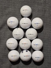 1 Dozen quality used Wilson Tour Velocity Golf Balls  Free Tees