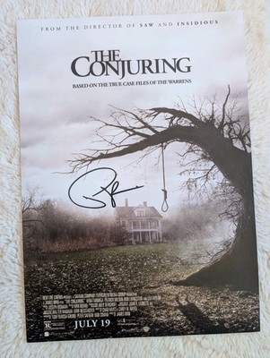 Patrick Wilson signiert A3 The Conjuring Poster Druck genauer Videobeleg