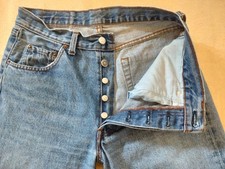 Vintage 1997 Levi's 501 jeans made in USA size 32" x 32" factory code = 521