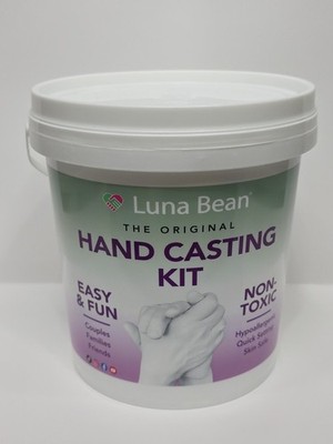 Luna Bean Keepsake Hands Casting Kit | DIY Plaster Statue Molding Kit Brand New