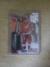 Steve Yzerman Raising The Cup Card