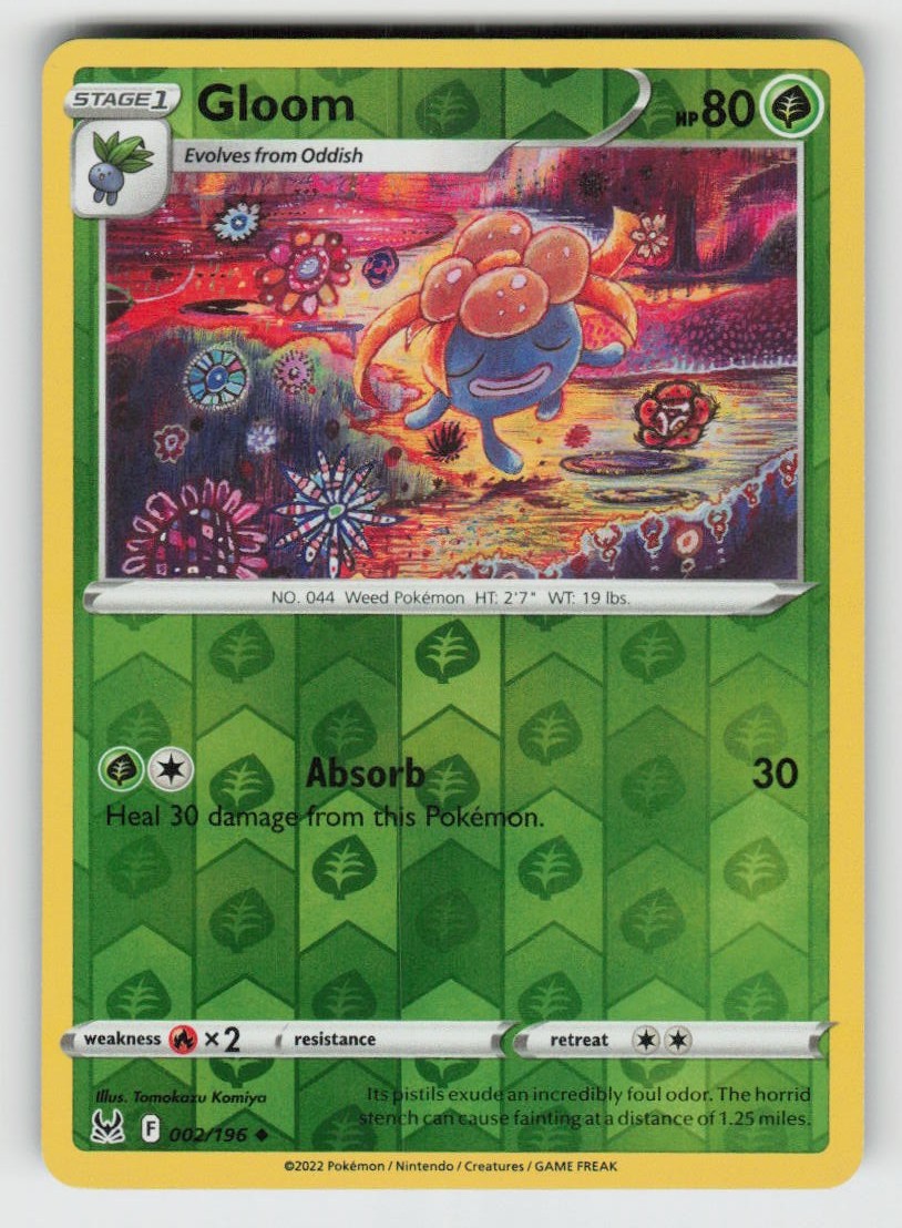 Reverse Holo Gloom 002/196 Uncommon SWSH11: Lost Origin NM