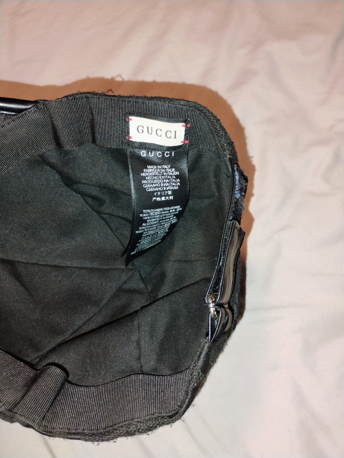 Gucci Baseball Cap Black Adjustable Designer M fo… - image 3