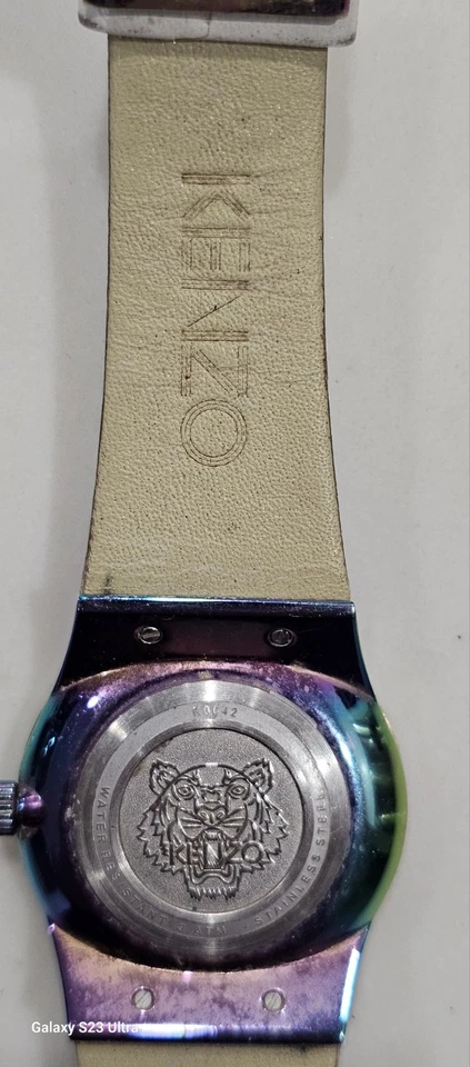 Reloj de cuarzo para mujer Kenzo K0042 - Correa de cuero - Estado de funcionamiento Foto 4 de 4