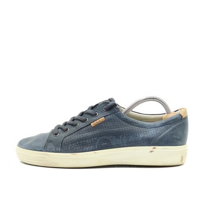 ECCO Herren Sneaker EU 43 430104 Blau Nubukleder Urban Lifestyle Freizeit