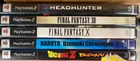 Sony PlayStation 2 Game Lot - 5 Games - Final Fantasy, Headhunter, Naruto & More
