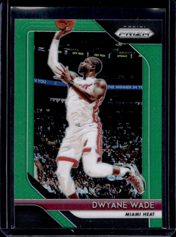 2018-19 Prizm Dwyane Wade Prizm Green #206 Heat
