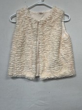 Wonder Nation Size XL Girls White Fur Vest