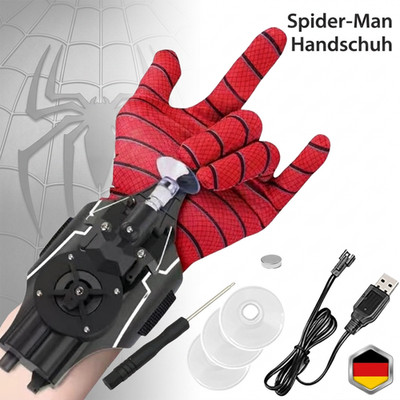 Spider Handschuhe Spinnennetz Web Shooter Netzwerfer 3 Meter Reichweite Version
