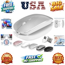 Bluetooth Wireless Mouse for MacBook Mac Air Pro Laptop PC Pad with Jiggler ...