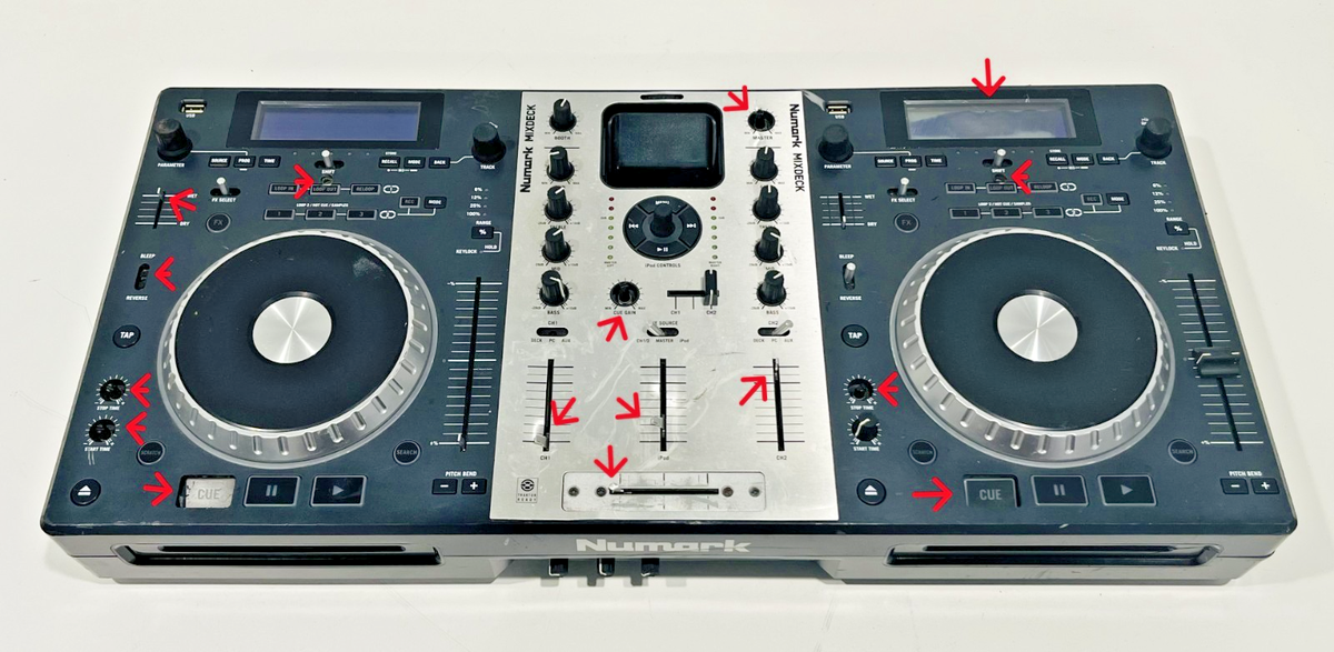 Numark Mixdeck 2-Channel Digital DJ System 100-240VAC 50/60Hz