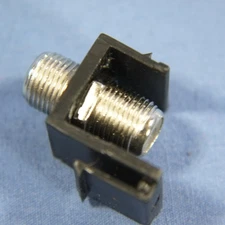 Cooper Black Modular TV Video Connector F-Type Coax Cable Jack RG6 5552-5EBK