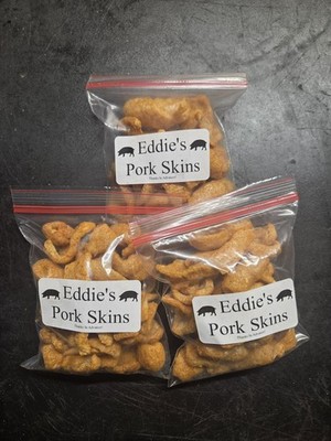 3bags of Hot Pork Rinds 4.15oz Bags Free Shipping Fresh and Tasty