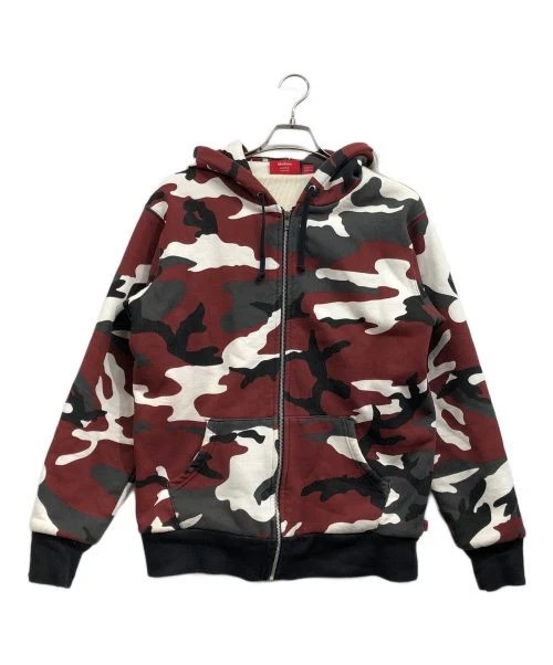 Sweat à capuche zippé thermique M 13Aw camouflage neige