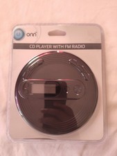 Brand New ONN Portable CD Player w/ FM Radio and Stereo Earbuds ONB15AV201