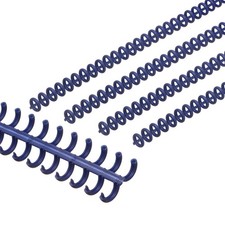 8.5mm(1/3") Spiral Binding Coils, 15 Pcs Spirals 20-25 Sheet, Dark Blue