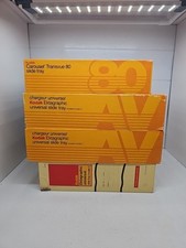 Kodak Carousel 1 Transvue 80 - 3 Ektagrahic Trays w/ Original Boxes USED EMPTY