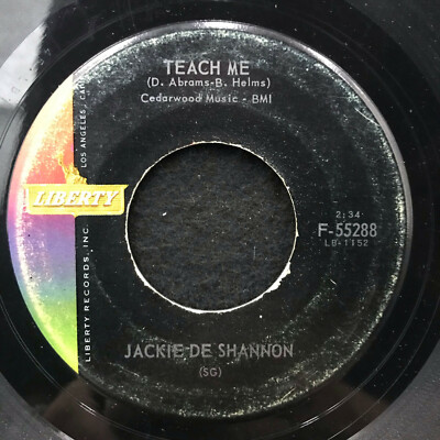 Teach Me/Lonely Girl by Jackie De Shannon (Liberty F-55288) 7'' G+