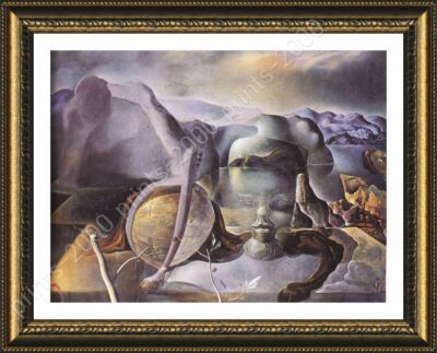 Reproduction Toile 'Le Visage De L'énigme Sans Fin' De Dali - Impression Sur Toile Roulée, Déco Murale