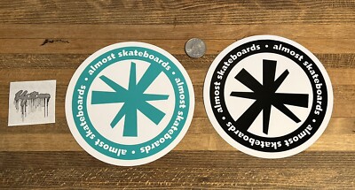 Lot Of 2 Almost Skateboards stickers Skateboarding Rodney Mullen Blind