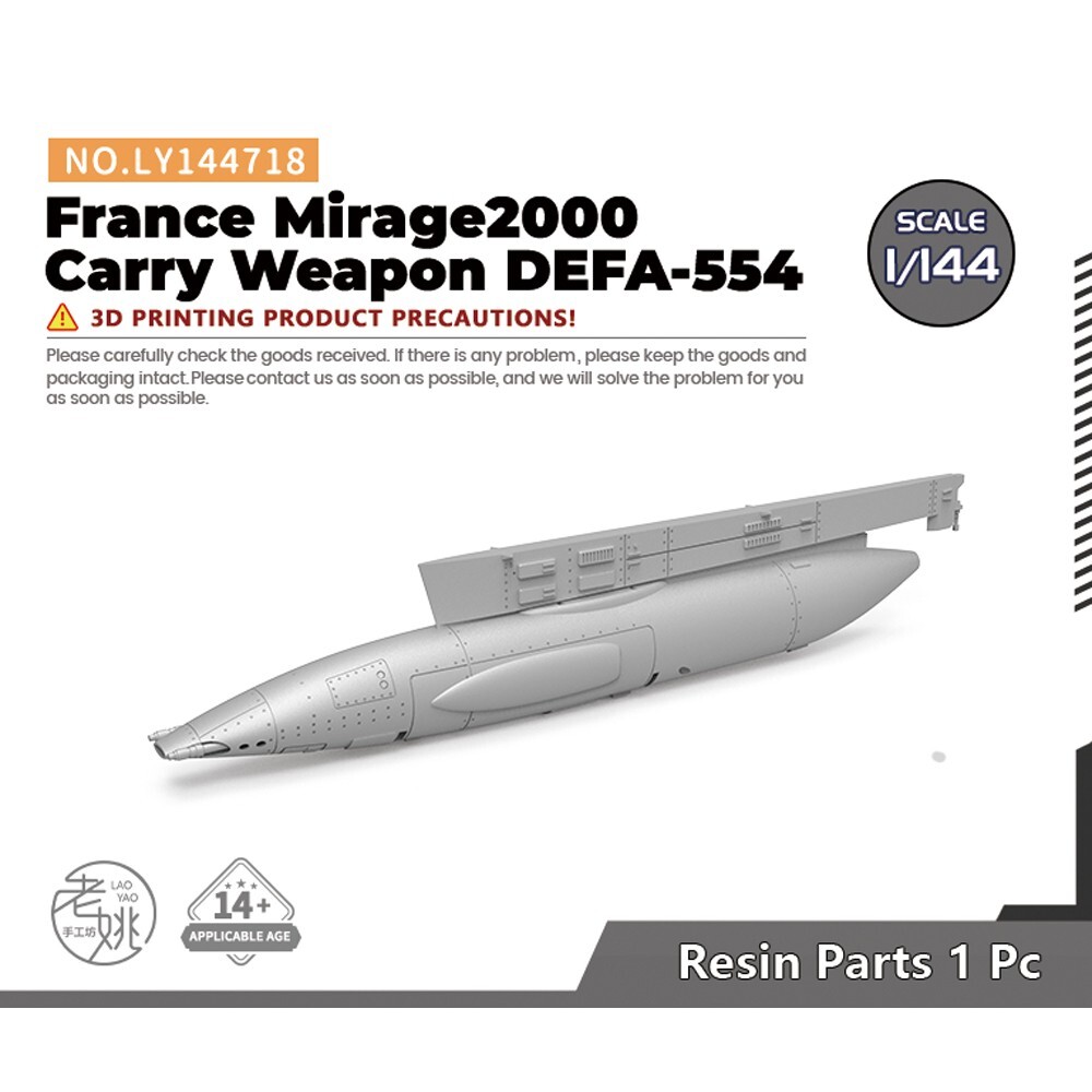 LY144718 1/144 Model Upgrade Parts France Mirage2000 Carry Weapon
