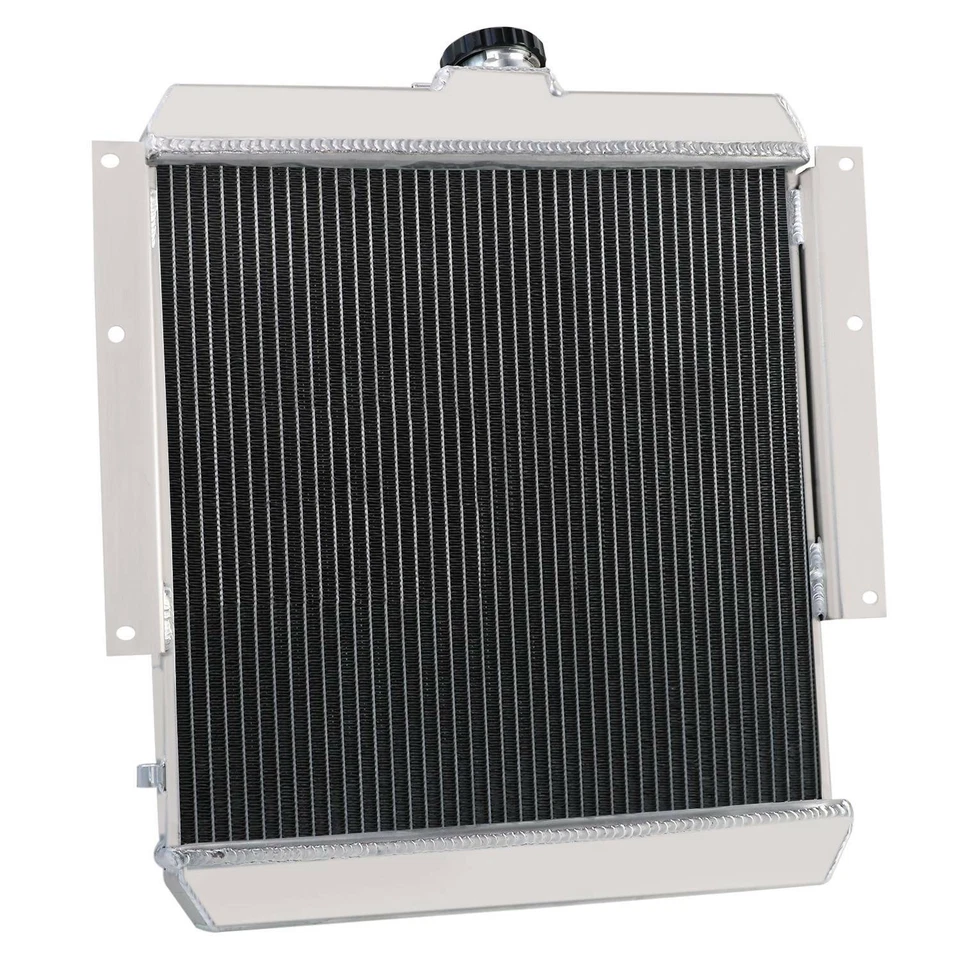4 Row Aluminum Radiator For 1966-1974 1971 1972 73 Jeep DJ5 2.2L-4.2L L6 GAS Foto 4 de 4