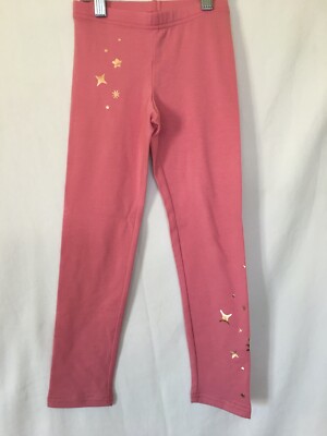 New Old Navy Girl Leggings Pink with Stars sizes M, L, XL