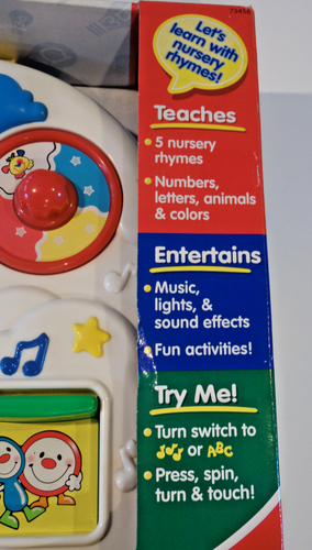 Fisher-Price Activity Center Nursery Rhymes Music Lights Sounds In Box Pls READ! - Picture 12 of 17