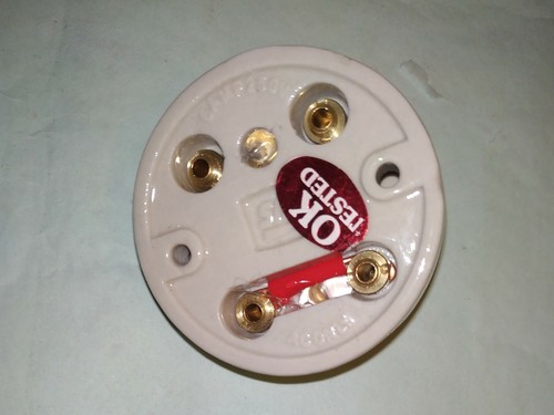 Vintage Ottone E Ceramica Elettrico Switch Button Set Di 6 Star Design 2 Way ##4 - Foto 7 di 7