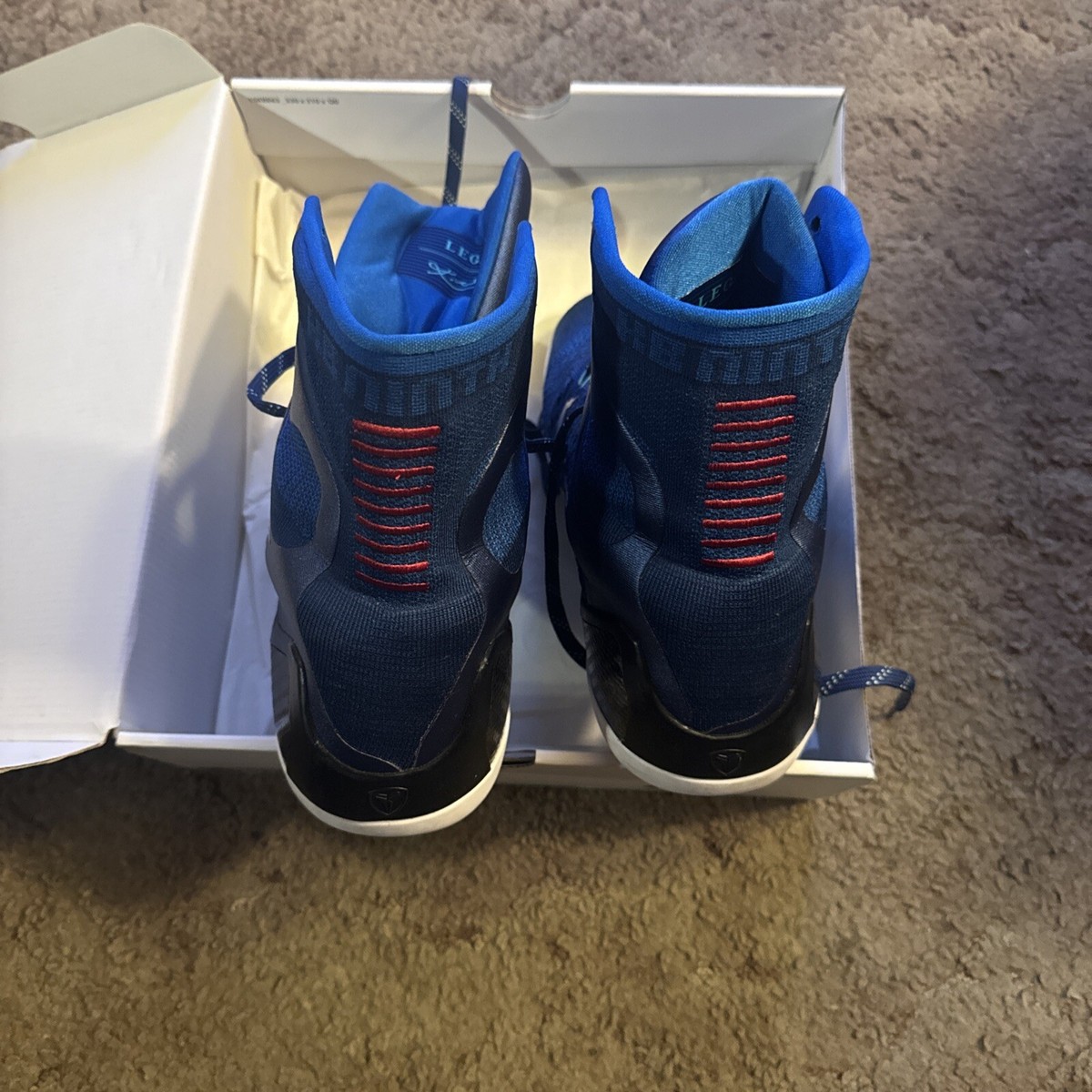 Kobe 9 elite high legacy blues Kobe Bryant Autographed Nike IX Elite Legacy Shoes - Art of  main image 4