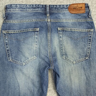 NN07 Herren Slim Jeans W31 L32 Blau Stonewash Gerade James No-Nationality 31x32