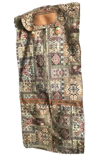 Vtg Pegasus Tapestry Garment Bag Aztec 