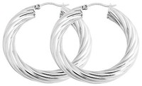 Akzent Edelstahl Ohr Ring Klapp Creolen Ohrstecker Damen Edelstahl Klappverschlu