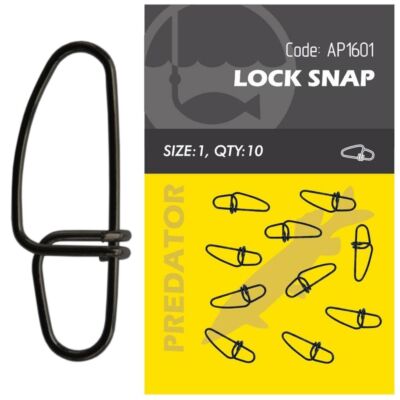LOCK SNAP Crosslock Karabiner Life ORANGE Fast Raubfisch Einhänger Duolock V Gap