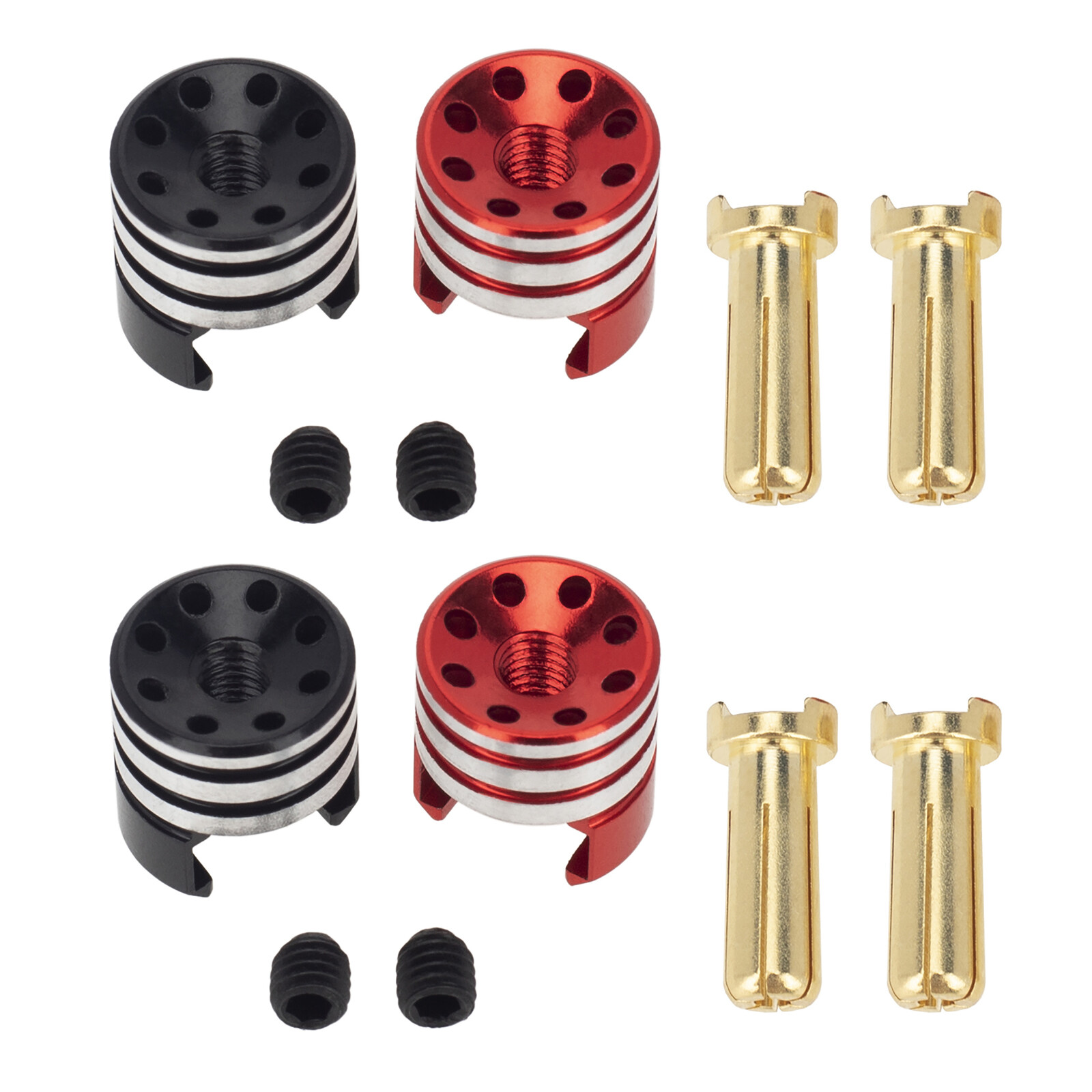 4Pcs Battery Heatsink Plugs Replacement Parts For 1/10 Off-Road Truck RC Car
