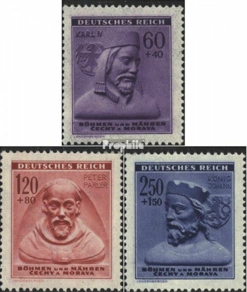 Böhmen und Mähren 114-116 (kompl.Ausg.) gestempelt 1942 Richard Wagner