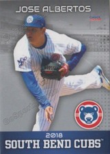 2018 South Bend Cubs Jose Albertos RC Rookie Chicago Minor MEX