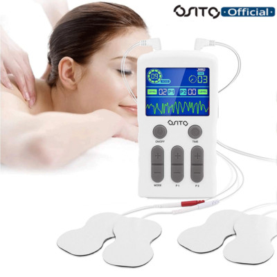 TENS Reizstromgerät Massage Stimulator EMS Trainingsgerät Elektro Exerciser Pad