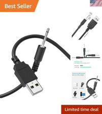 Efficient 3ft USB to 2.5mm DC Charging Cord - Super Fast Charging Capability