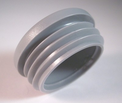 20 Stopfen mit Lamellen für runde Rohre, Kunststoff, Grau | eBay