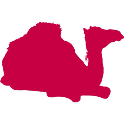 Resting Camel Hump - Vinyl Decal Sticker - Multiple Colors & Sizes - ebn2824