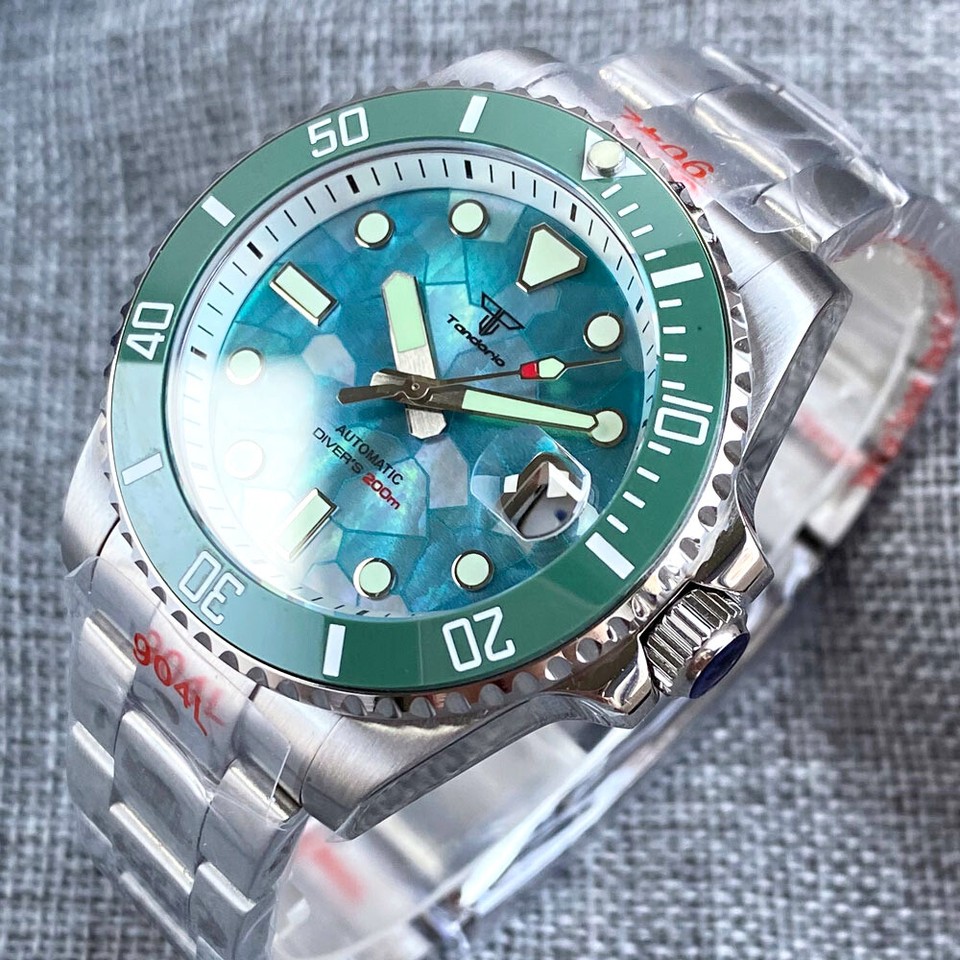 Tandorio 40 Mm Schwarzes Zifferblatt, PVD-Gehäuse, 200 M Wasserdicht