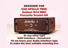 4 Channel Mini Studio Summing Mixer UAD Apollo Focusrite Audient Motu