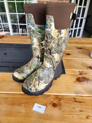 ~TRUDAVE~ Mens Camo Rubber Hunting, Rain Boots