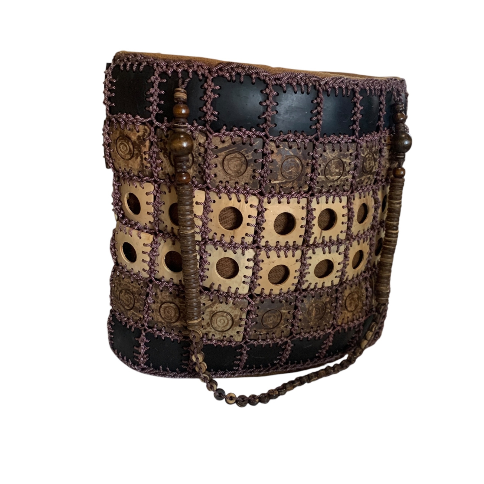 Handcrafted Boho Patchwork Shoulder Bag Beaded St… - image 4