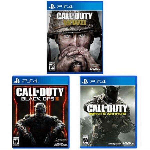 LOT 2 GAMES: Call of Duty Black Ops III 3 & COD WW2 Sony