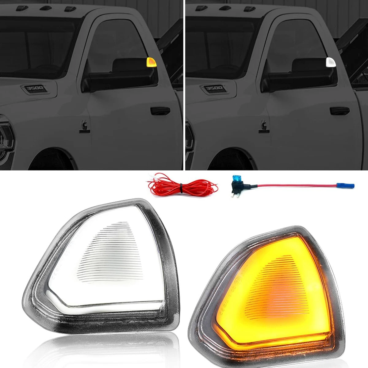 Dodge Ram 1500 spiegel richtingaanwijzer lamp 2009-2018 - | Den Dolder